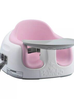 NEW Bumbo Baby Infant Toddler Soft Foam Multi Seat with Removable Tray Pink